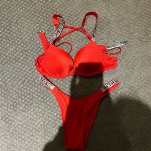 Victoria secret shine strap bikini set
